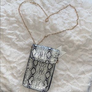 Cruise club snakeskin purse